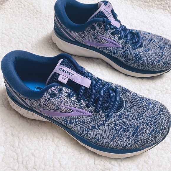 Brooks Ghost 11 Womens Running Shoe Sneaker Purple Size 8 1202771b406 - Picture 1 of 12